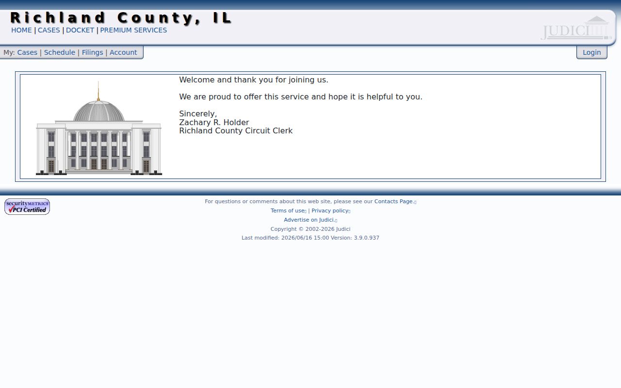 Richland County criminal court case lookup on Judici